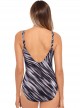 Maillot de bain une pièce Sanibel Noir et Blanc - Warp Speed - "M" - Miraclesuit Swimwear