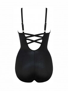 Maillot de bain une pièce Temptation Noir et Blanc - Warp Speed - "M" - Miraclesuit Swimwear