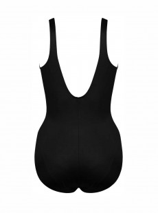 Maillot de bain une pièce Temptress Noir et Blanc - Warp Speed - "FC" - Miraclesuit Swimwear