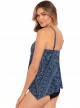 Tankini Peephole Bleu - Paillette - "M" - Miraclesuit Swimwear