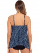 Tankini Peephole Bleu - Paillette - "M" - Miraclesuit Swimwear