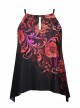 Tankini Peephole Noir - Poppy - "M" - Miraclesuit Swimwear