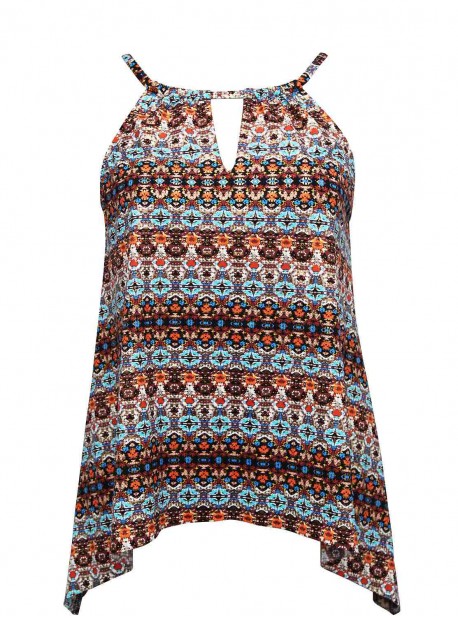 Tankini Peephole Multicolor - Nefertiti - "M" - Miraclesuit Swimwear