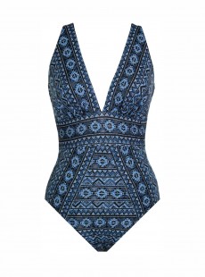 Maillot de bain une pièce Odyssey Bleu - Paillette - "M" - Miraclesuit Swimwear