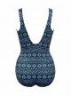 Maillot de bain une pièce Odyssey Bleu - Paillette - "M" - Miraclesuit Swimwear