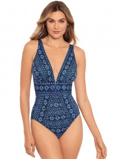 Maillot de bain une pièce Odyssey Bleu - Paillette - "M" - Miraclesuit Swimwear