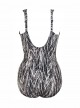 Maillot de bain une pièce Siren Gris - Chevron Python - "M" - Miraclesuit Swimwear