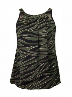 Tankini Ursula Kaki - Seabra - "W" - Miraclesuit Swimwear
