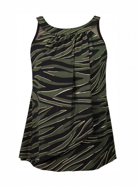 Tankini Ursula Kaki - Seabra - "W" - Miraclesuit Swimwear