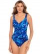 Maillot de bain une pièce Revele Bleu - Cloud Leopard - "M" - Miraclesuit Swimwear