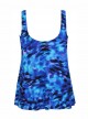 Tankini Ursula Bleu - Cloud Leopard - "W" - Miraclesuit Swimwear