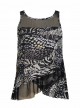 Tankini Mirage Noir - Lux Lynx - "M" - Miraclesuit Swimwear