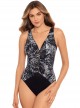 Maillot de bain une pièce Charmer Noir - Lux Lynx - "M" - Miraclesuit Swimwear