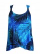 Tankini Dazzle Bleu - Shadowcat - "W" - Miraclesuit Swimwear