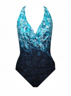Maillot de bain une pièce Wrapsody Bleu - Royals - "M" - Miraclesuit Swimwear