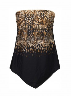 Hankini Marron - Dali Leopard - "M" - Miraclesuit Swimwear