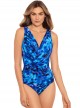 Maillot de bain une pièce Esmeralda Bleu - Cloud Leopard - "M" - Miraclesuit Swimwear