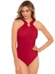 Maillot de bain gainant Aphrodite Rouge - Rock Solid - "M" - Miraclesuit swimwear