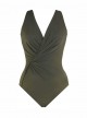 Maillot de bain gainant Esmerelda Kaki - Twisted Sisters - "M" - Miraclesuit Swimwear