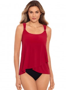 Tankini Dazzle Bleu Rouge - Razzle Dazzle - "M" - Miraclesuit Swimwear