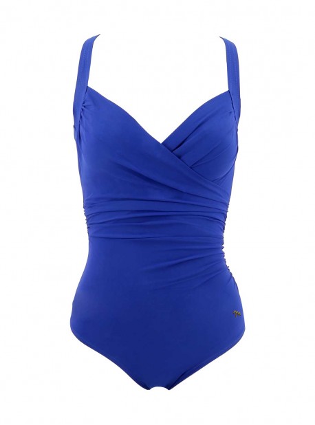 Maillot de bain sculptant 1 pièce Mirabasic Nemesis - Bleu - Miradonna