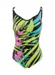 Maillot de bain sculptant 1 pièce Urania multicolore - Tulip - Miradonna