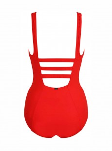 Maillot de bain lissant 1 pièce Divine rouge - Discotheque - Amoressa