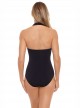 Maillot de bain lissant 1 pièce Drake noir - Oil Slick- Amoressa
