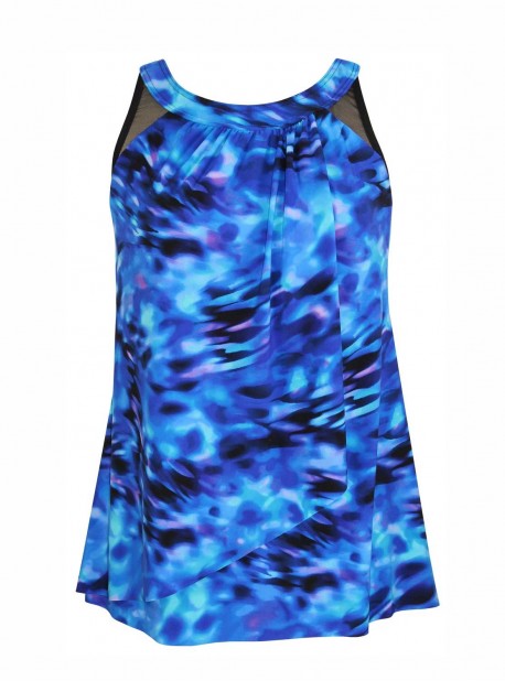 Tankini Ursula Bleu - Cloud Leopard - "FC" - Miraclesuit Swimwear
