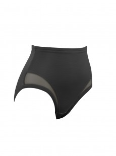 Culotte gainante haute noire extra-ferme - Sexy Sheer Shaping - Miraclesuit Shapewear